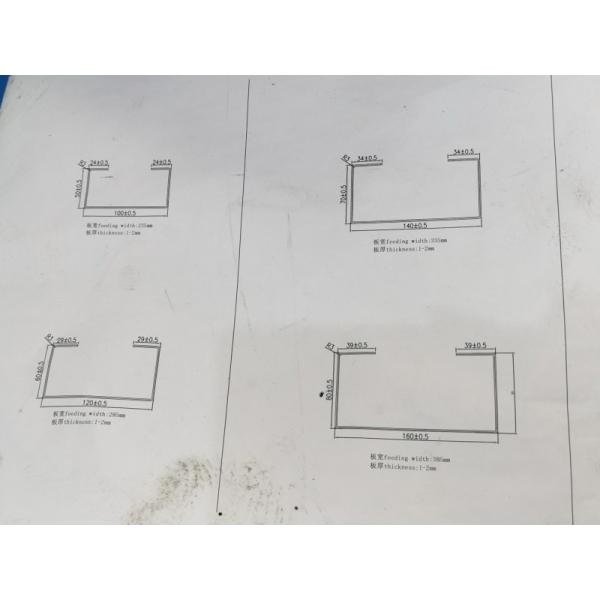 C Channel Section Roll Forming Machine 30 Meters/Min Adjustable 2mm