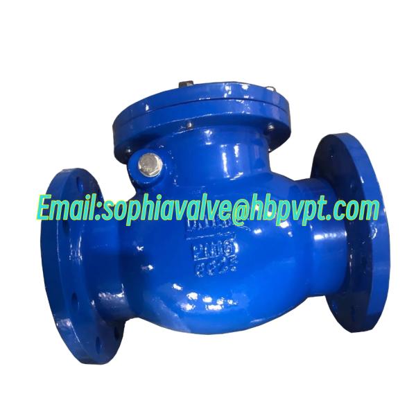 DIN PN16 metal seal flanged swing check valve