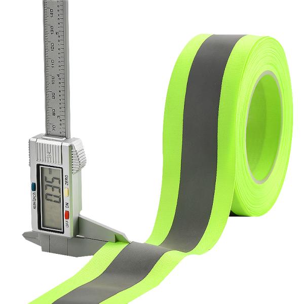 Colorful Soft High Visible Reflective Webbing For Clothing Sportswear Jackets Bags