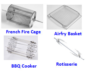 21.1 Quart Stainless Baking Air Fryer Oven Non Stick Surface