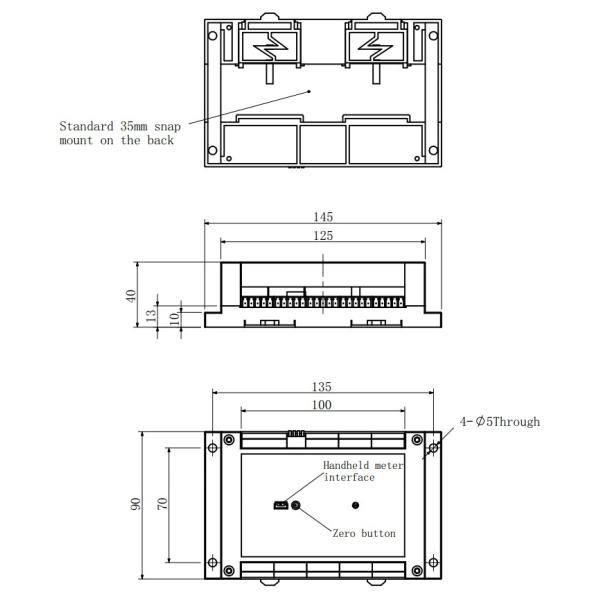 15v Strain Gauge Signal Conditioner With Bridge Excitation 350-1000 Ohm Load Cell Analog Amplifier