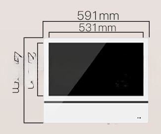 wall 23.6" 24" inch super slim LCD advertising kiosk multimedia video player board with VGA HDM1 USB port input