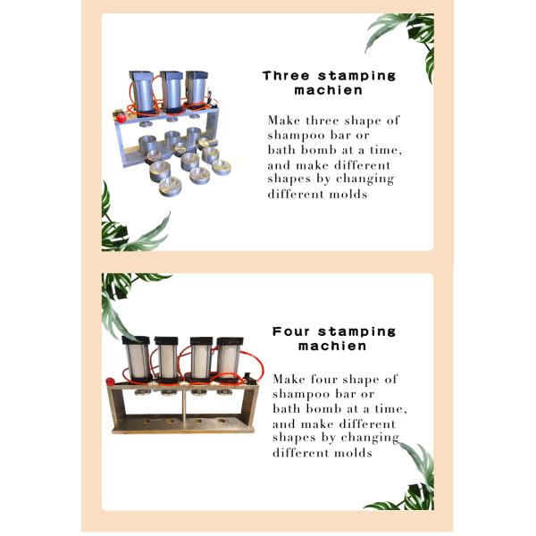 Professional Pneumatic Handmade Bath Bomb Making Machine with 20-60MM Roller Diameter