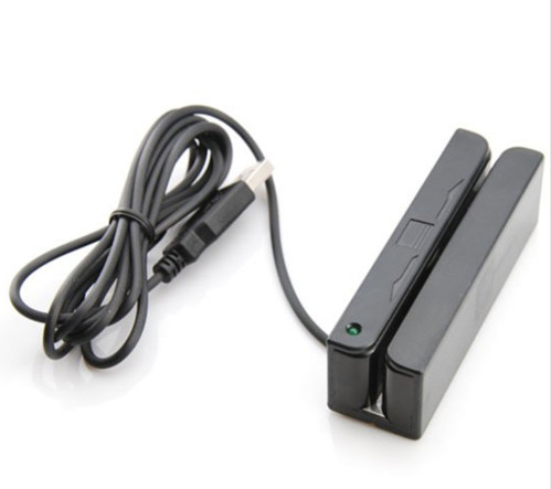 Cheap Hand Held 3 Tracks Magnetic RFID Card Reader Read MSR90 USB Interface DC 5V RFID Card Reader for Contact Card