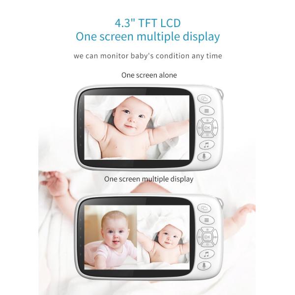 Night Vision 4.3in VGA LCD Monitor 2.4GHz Portable VGA Display