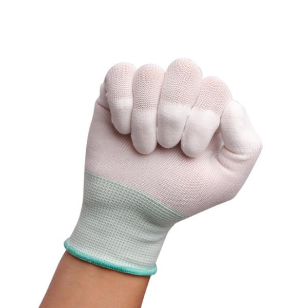 Anti Static Black Nylon Dipped ESD Safety Work Gloves Pu Touchscreen Extreme Grip