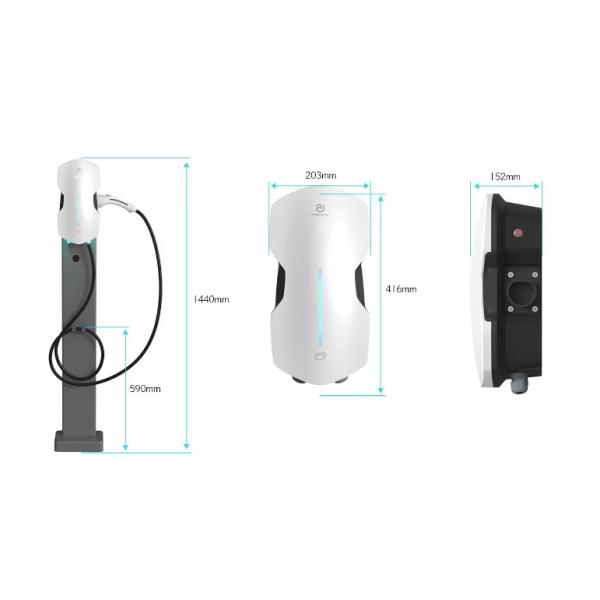 7 Kw Rapid Charging Pile EV Charging Station J4 Support Solar Charging