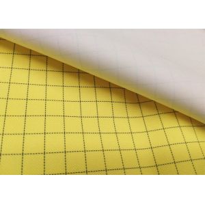 China 5mm Grid Yellow Anti Static Fabric For Industy UnderWear wholesale
