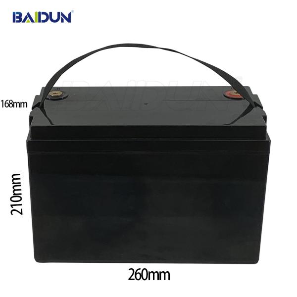 DOD80% Deep Cycle 12V Lithium Battery 1280Wh Built In BMS Protection