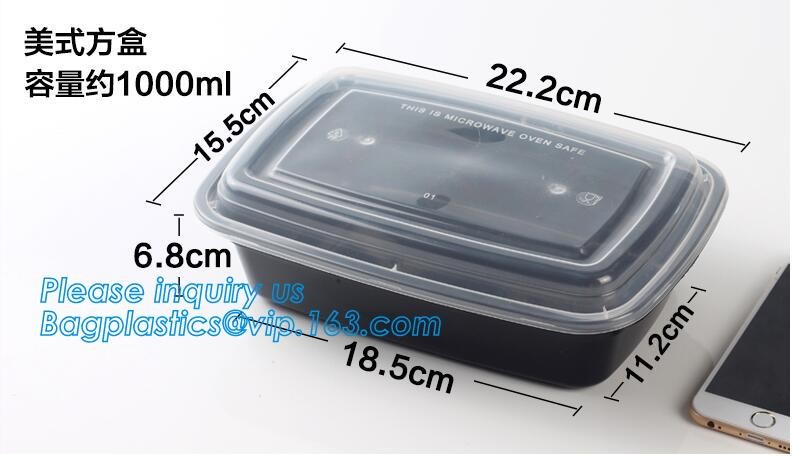 disposable cornstarch convenience takeaway plastic food bowl,BPA free bamboo fiber plastic food bowl with FDA, fast food