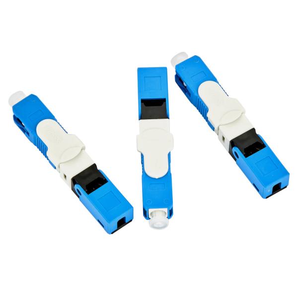 SC UPC Fiber Optic Fast Connector, quick assembly connector simplex LSZH