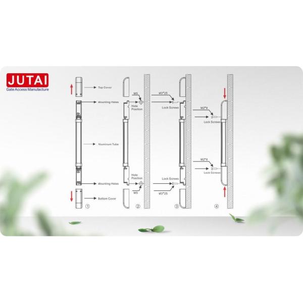 Industrial Gate Safety Accessories Infrared Light Curtain Sensor 1m 4 Beams