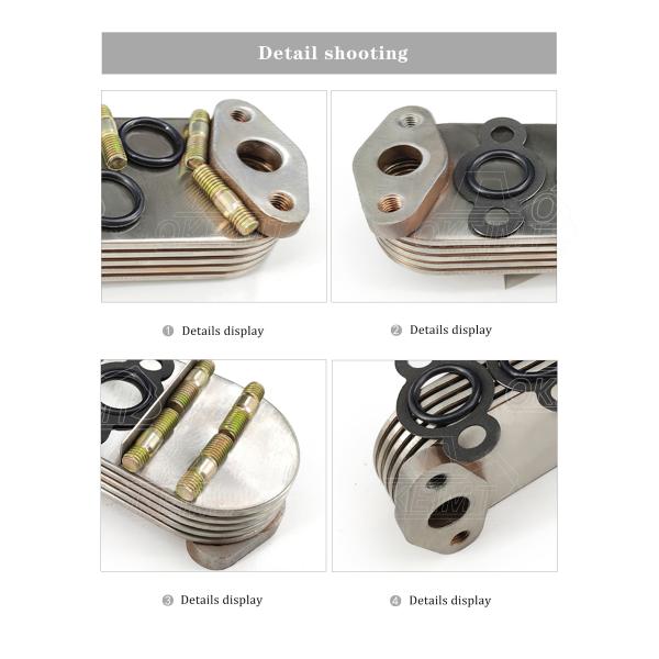 VH157121880A Engine Oil Cooler Excavator Spare Parts For J05E Engine