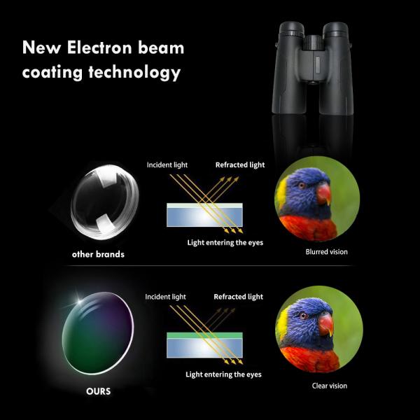 Long Range Waterproof Bird Watching Binoculars 10x42 For Traveling Camping