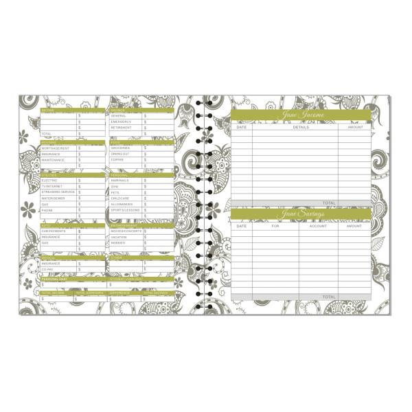 Income / Expenditure Personal Monthly Budget Planner Size 180 * 250mm Offset Printing Logo