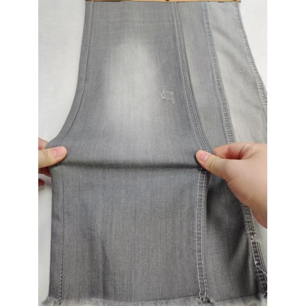 Gray Color 6.8oz Light Weight 61%Lyocell Twill Style Stretch Denim Fabric 69/71'' Full Width For Summer Jeans