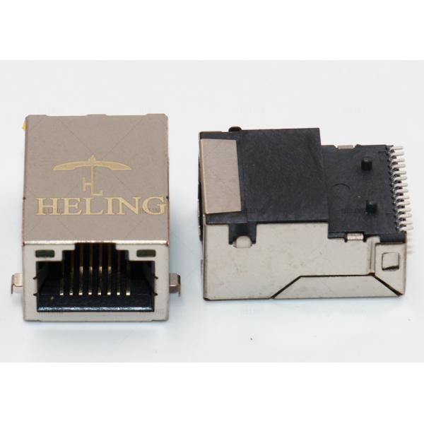 Tab Up 1000Base T Connector 50 U" Gold Plating Contact Terminal SMT PIN Type