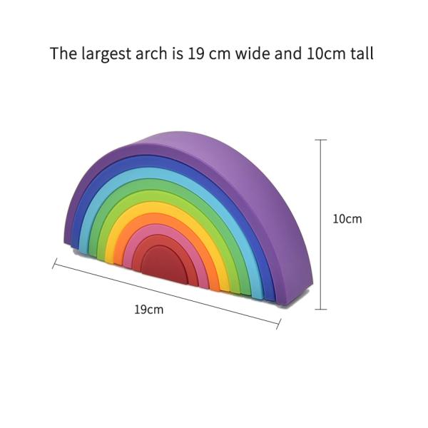 Customized Logo Smooth Touch Rainbow Arch Stacker Bridge Design