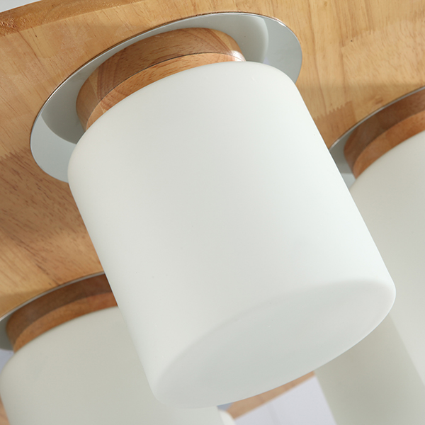 Mini size single E27 socket energy saving wood ceiling lamp best quality with best price