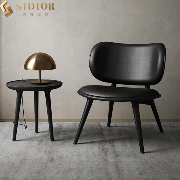 Luxury European Modern Leisure Chair Fabric Solid Wood Frame L65cm