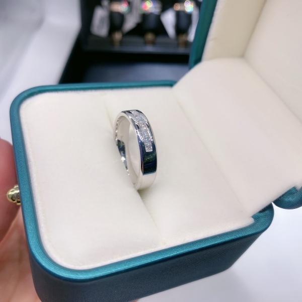 18k Gold Moissanite Diamond Engagement Ring Customized Color