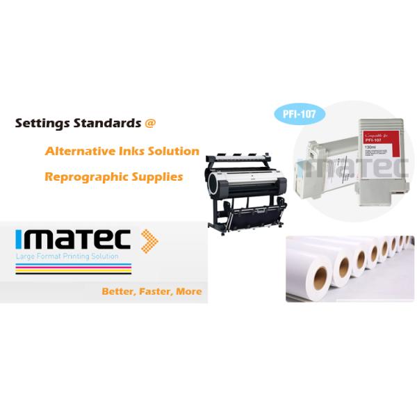 Compatible PFI - 107 Ink Cartridges Wide Format Inks For Canon IPF780 IPF685 Printers