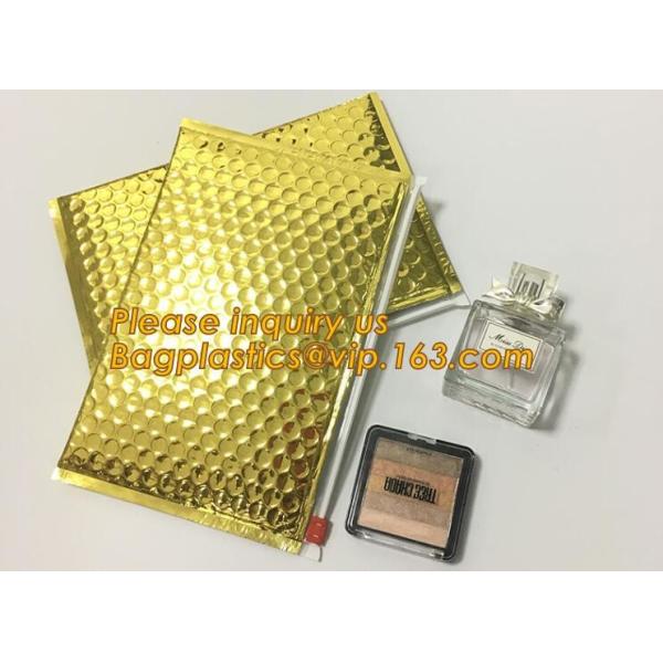 Cosmetic Pink Slider Padded Bag/Silver Zip lockkk Bag With Bubble,Padded Envelopes Cheap Aluminium Foil Zip lockkk Holographic