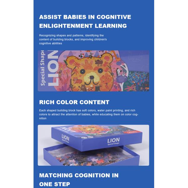 Irregular Paper Animal Shaped Puzzles Jigsaws For 5 Year Olds