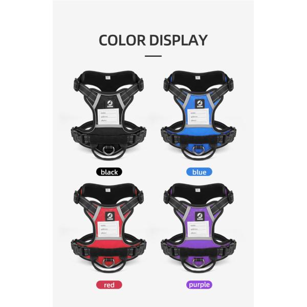 Pet Anti breakaway Harness Reflective Multifunctional Anti Lost Harness For Large Dog