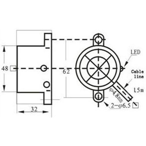 50Hz / 10Hz CM48 Proximity Capacitive Sensor Strong Protection Distribution