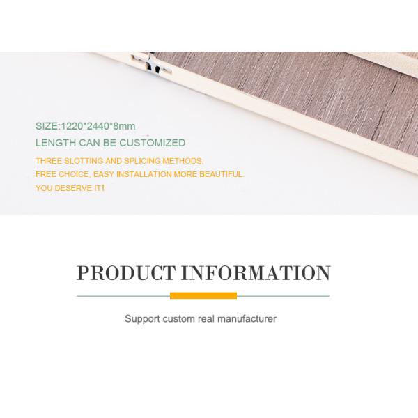 Hot Sale Fire And Moisture Resistant WPC Slotted Panel Wood Veneer Wall Panels