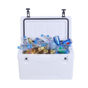 China Reusable Rotomolded  Ice Box Cooler Plastic Hard 40QT on sale