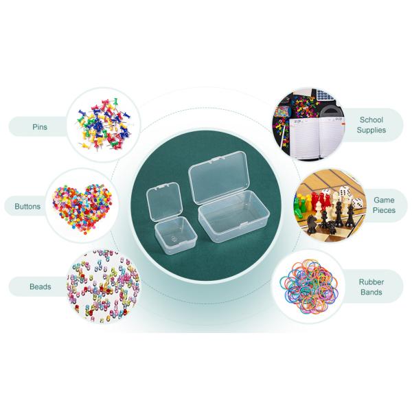 Plastic Beads Storage Containers Box, Storage Of Small Items Crafts, Hinged Lid, Jewelry, Hardware