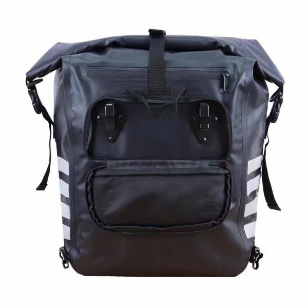 500D PVC Tarpaulin Bike Seat Tail Trunk 20L Waterproof Bicycle Rear Rack Bag