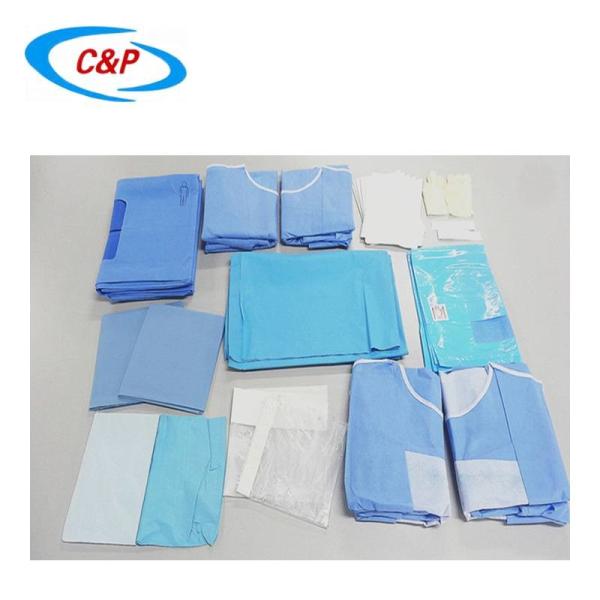 Medical Procedure Sterile Angiography Drape Pack Made Of Non-woven Fabric