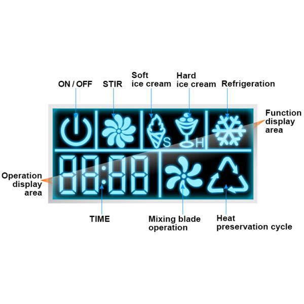 Ice making capacity 1.5L Full Automatic Soft Hard Stainless Steel Ice Cream Machine for Home ICM-15A Package Size 285*422*370mm