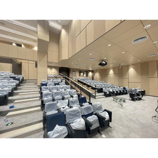 Seamless Laminated Auditorium Micro Perforated Acoustic Wood Wall Panel 0.5mm