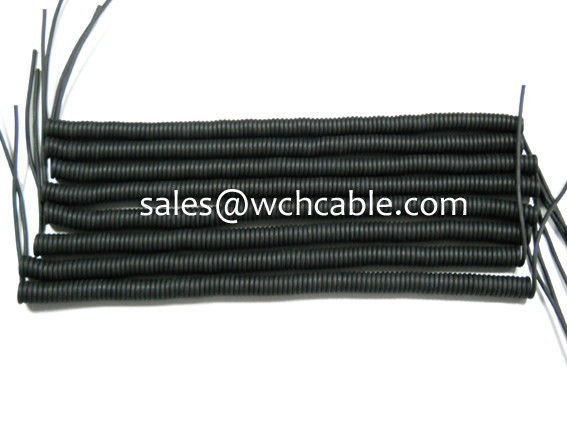 UL21765 TPU Coated Tailor Made Easy Movement Flexible Curly Cable 105C 300V