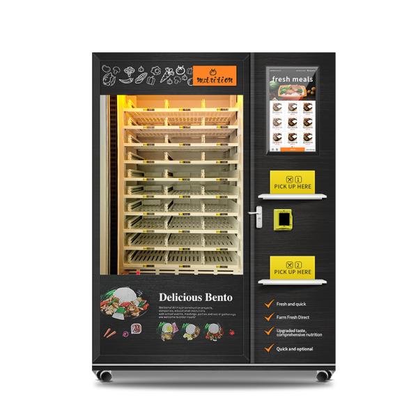 Minus 20 degree Celsius Prep Frozen Meals Bento Breakfast Lunch Box Dumplings Food Vending Machine with Fast Heating Function