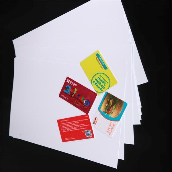 0.33mm Thick Printable Business Card Sheets Plastic Card Lamination Sheets