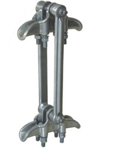 Twin Conductors Suspension Clamp , Aerial Cable Clamp High Anti Vibration
