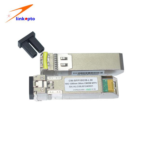 10G 1390nm 30KM Fiber CWDM SFP Modules SM Duplex LC Connector