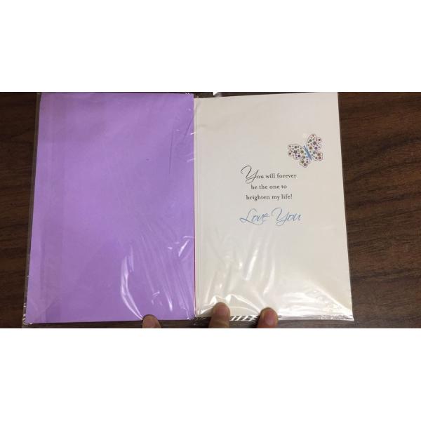 Art Paper Music Greeting Christmas Card Sticker With 2 Sides Printed