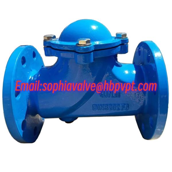 DIN3202 F6 cast iron ball type check valve factory