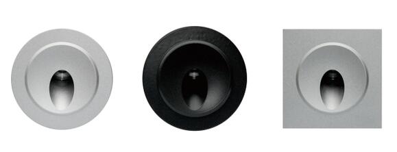 2W DMX512 RGB Dimmable Led Wall Lights With PVC Recessed Mounting Sleeve