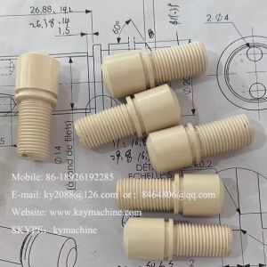 Polyetheretherketone Tecapeek Polycarbonate Rubber Parts Custom Machining