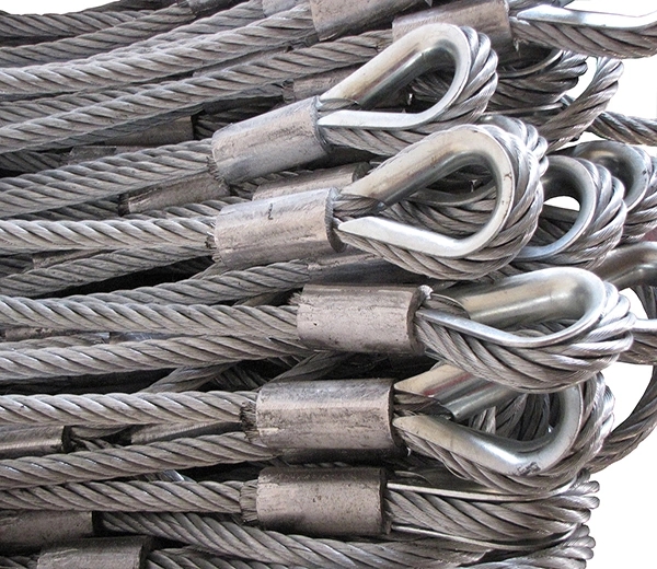 Galvanized Crane Wire Rope 6*26 6*37 Lifting Slings Loop Handling Slings for Boat