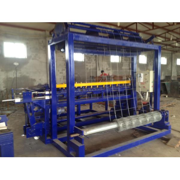 Hinge Joint Field Fence Grassland Cattle Fencing Wire Making Machine , Wire Knitting Machine
