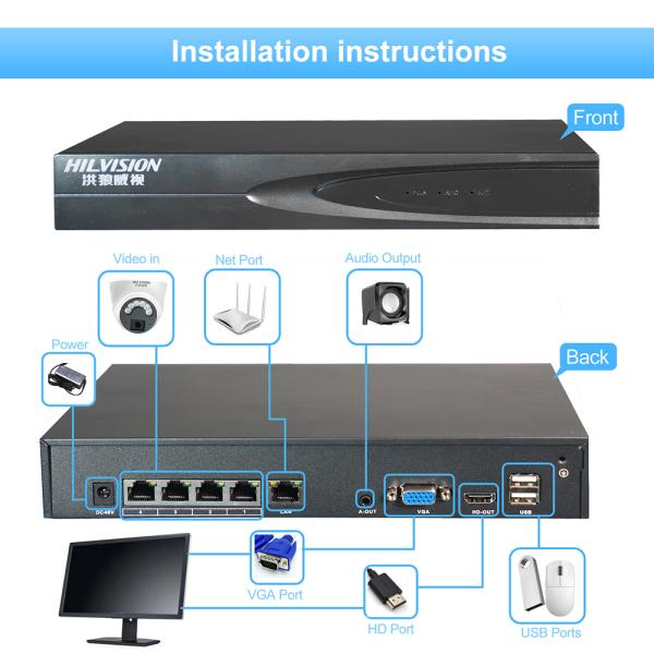 SD Card Data Storage Options Double Light Source Full-Color Network Camera for Monitoring