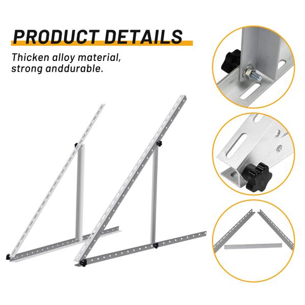 Wholesales Adjustable Triangular Solar Panel Support for Balcony Wall and Flat Roof
